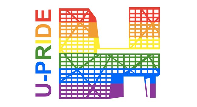 Het logo van de U-Pride
